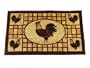Geo Crafts IE 1587 18-Inch-by-30-Inch PVC Backed Coir Doormat, Rooster