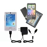 Double Wall Home Charger with tips including a tip for the Dell Axim x30 - uses Gomadic TipExchange Technology