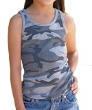 Girls Camo Beater Tank Top