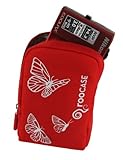 rooCASE Fashion (Butterfly / Red) Nylon Padded Case for Nikon Coolpix L24 D ....