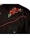 Ely Cattleman Men's Embroidered Rose Design Western Shirt - 15203901-88Blk