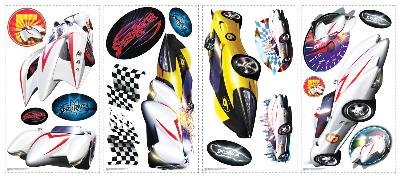 Speed Racer Peel & Stick Applique Wall Decor Stickers