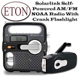 Buy Eton FR360BK FR360 Solarlink Self-Powered AM FM NOAA Radio Flashlight and Cell Phone Charger...  by Eton