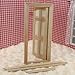 Dollhouse Miniature Furniture Wood Fairy Front 6 Panel Door 1/12, Wooden Color