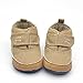 Weixinbuy Baby Boy's Canvas Soft Sole Sneaker High Shoe Khaki L