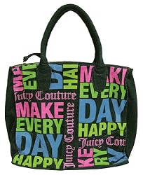 Juicy Couture Make Every Day Happy Denim Tote
