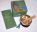 Meditation Bowl and Box; 3" Green Tara