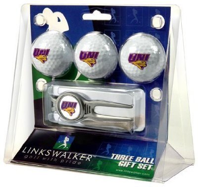 Northern Iowa Panthers 3 Golf Ball Gift Pack W/ Kool Tool - Ncaa College Athletics