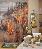White Tail Deer Family Shower Hooks from the Hautman Brothers Collection
