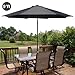 GotHobby 9ft Outdoor Patio Umbrella Aluminum w/Tilt Crank - Black