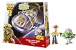 Toy Story Buzz Lightyear Deluxe Spaceship Playset with Buzz & Woody Figures