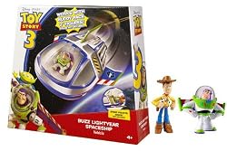 Toy Story Buzz Lightyear Deluxe Spaceship Playset with Buzz & Woody Figures