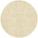 Contemporary Aros 100% Wool Ivory 8 Round Area Rug