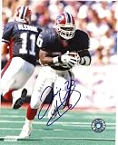 TRAVIS HENRY,BUFFALO BILLS,TENNESSEE,SIGNED,AUTOGRAPHED,8X10 PHOTO,COA, RARE HARD PHOTO TO FIND