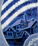 18 Feet Clear Crystal Iced Rope Christmas Lights #ES64-217
