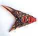 DIY Guitar Kit Flying V Project Builder Custom Carved Dragon Solid Mahogany Body Only