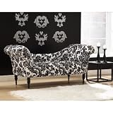 Skyline Deco Chaise Lounge - 6006-FIRENZA-B/W