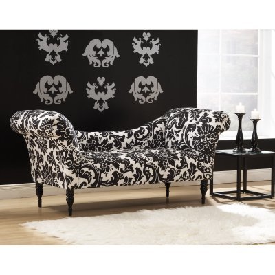 Skyline Deco Chaise Lounge - 6006-FIRENZA-B/W Skyline Deco Chaise Lounge - 6006-FIRENZA-B/W