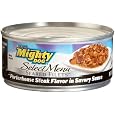 Mighty Dog Porterhouse Steak Flavor in Savory Sauce, 5.5-Ounce Cans (Pack of 24)