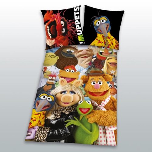 Herding 483852050 Microfaser-Bettw&auml;sche Disney\'s Muppets. 80 x 80 cm + 135 x 200 cm Preisvergleich