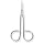 Nickel Coated Steel Disposable Sharp Scissor, 4-1/2" Length, for Single Use (Pack of 100)