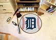 Detroit Tigers 29" Round Baseball Floor Mat (Rug)