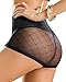 Vintage Interlace Control Short Panty- Leonisa Black XL