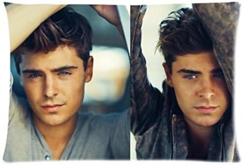 Zac Efron Pillowcase Standard Size 16" x 24" pillow case Cover (two sides)