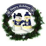 University of Washington Christmas Snowman Holiday Wreath