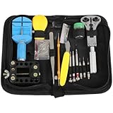 WMicroUK Watch Repair Tool Kit Set, High Quality 144Pcs Watch Repair Tool Kit Set