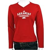adidas Arkansas Razorbacks Cardinal Ladies Practice Long Sleeve T-shirt