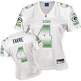 Women`s Green Bay Packers #4 Brett Favre Fashion Replica Jersey