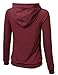 FLORIA Women Long Sleeve Soft French Terry Pullover Casual Hoodie Top