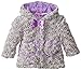 Young Hearts Little Girls' 1 Piece Heart Purple Hood Jacket
