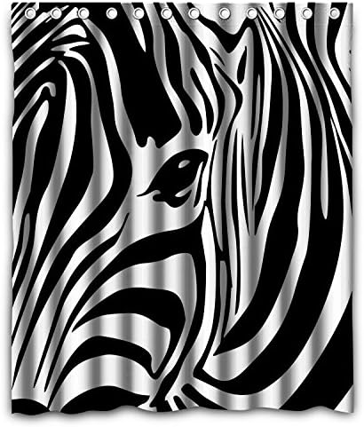 HUARDA Zebra In Africa Polyester Fabric Bathroom Shower Curtain