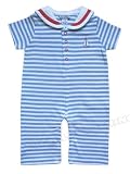 Blue Stripe Sail Romper