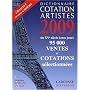 Dictionnaire cotation des artistes : Guid'Art