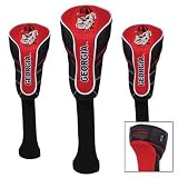 Georgia UGA Bulldogs GOLF CLUB HEAD/WOOD COVER SET OF 3
