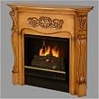 Bella Ventless Fireplace - Oak Finish