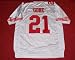 Frank Gore Autographed San Francisco 49ers Road Football Jersey (Size 52), Miami Hurricanes, Proof Photo of Frank Signing for Us.