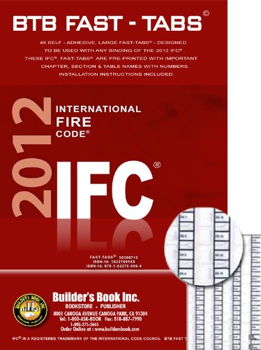 2012 International Fire Code (IFC) BTB Fast Tabs