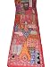 Sari Ethnic Sequin Table Runner Hanging Pink Wall Tapestry