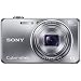 Sony DSC-WX100S Cyber-shot Digitalkamera (18 Megapixel, 10-fach opt. Zoom, 6,7 cm (2,7 Zoll) Display, Schwenkpanorama) silber
