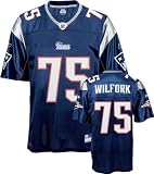 Vince Wilfork Jersey: Reebok Navy Replica #75 New England Patriots Jersey - X-Large