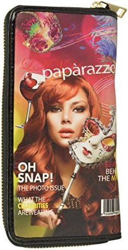 Paparazzo Collection By Lany - City Print Wallet with Multiple Compartments and Wristlet