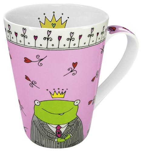 Konitz 13-Ounce Prince of My Heart Mugs, Assorted, Set of 4