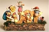Pooh Eeyore Piglet Tigger JOY Lighted Figurine