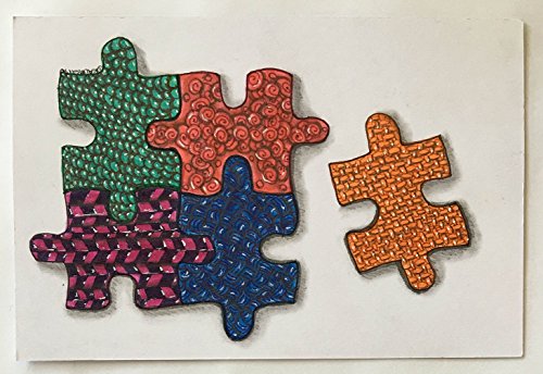 "One Piece At A Time" Postcard 4" x 6"