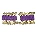 BellyLady Belly Dance Wrist Ankle Cuffs Bracelets, Halloween Costume Accessory-Lake Blue
