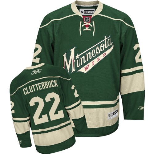 Reebok Minnesota Wild Cal Clutterbuck Premier Third Jersey Extra Large